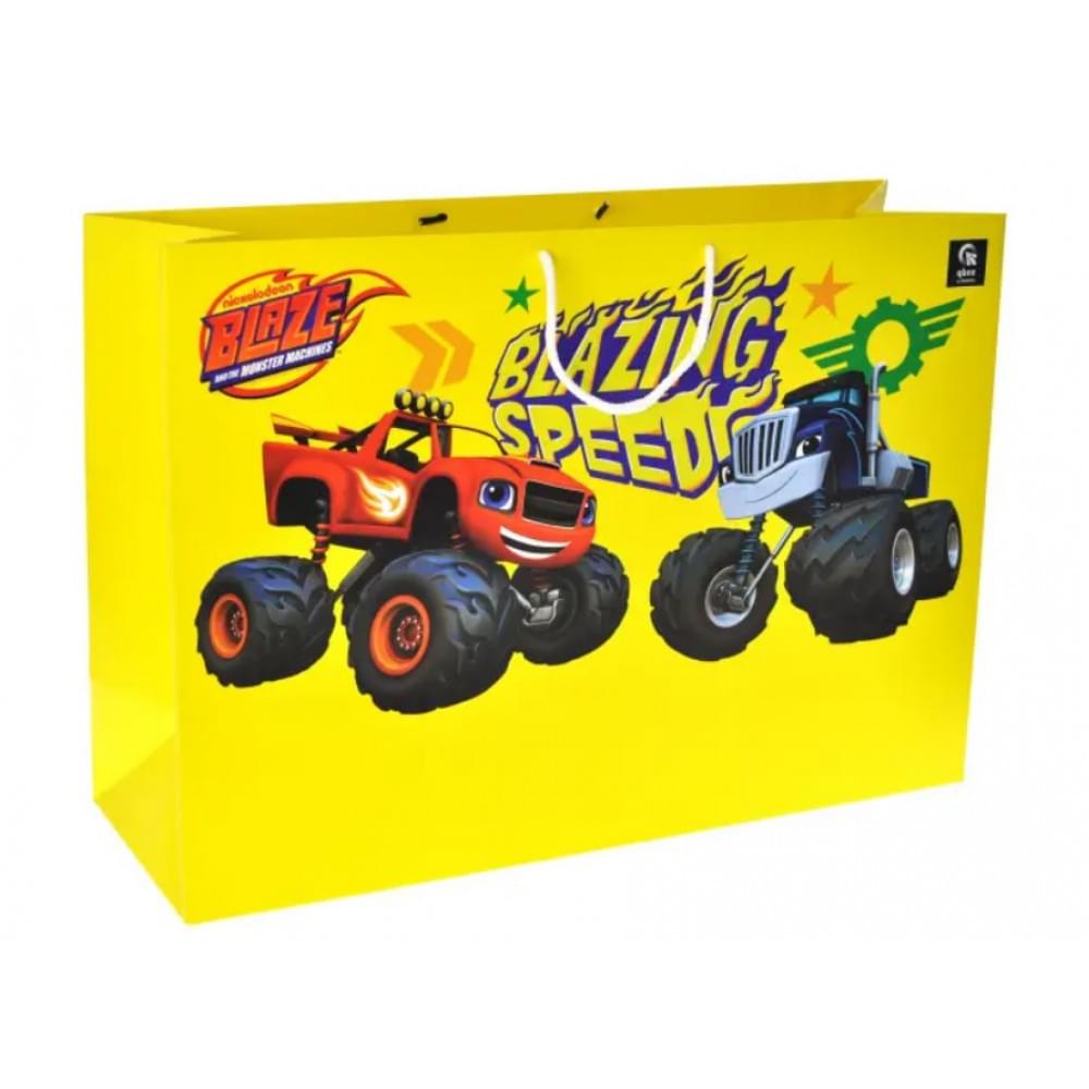 Подарунковий пакет Qbee "Блиск і диво-машини" 50x35x17см, набір з 2-х штук QB004-303