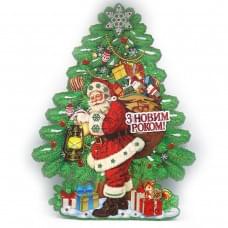 Плакат "Будинок Санти з Новим Роком" 48*40см, 1шт./етик.