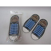 Силіконові антишнурки AntiLaces Stars, голубі, 56.5 мм