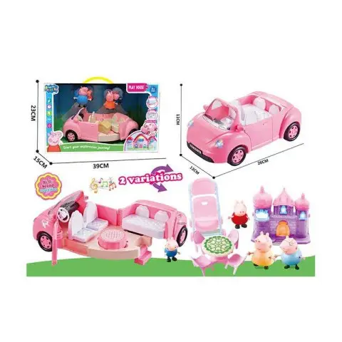 Герої машинка на батарейках, трансформується, 4 фігурки героїв, пісня англійською, підсвічування, аксесуари