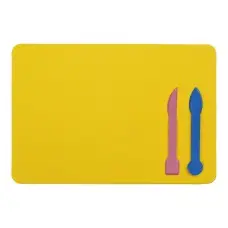 Дощечка для пластилина, 2 стека, желтая