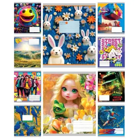 Зошити учнівські 18 аркушів клітинка 20 штук в упаковці ТЕ41203