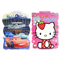 Блокнот фігурний на маленькій спіралі з глітером, 19.5x14 см, 20 аркушів, 4 шт. в упаковці (В асортименті)