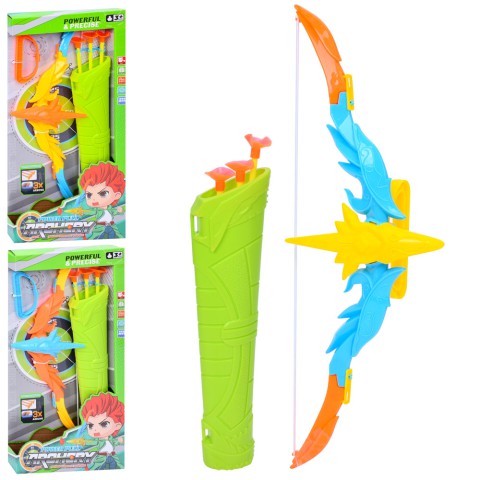 Лук, 35.5 см, 3 стріли-присоски, колчан (В асортименті)