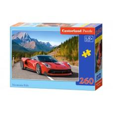 Кастор пазлы 260 "Автомобиль в горах" 32*23 /20/