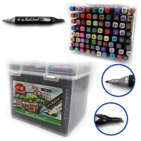 Набір скетчмаркерів TouchCool, 80 кольорів, валізка, 0229-80