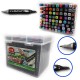 Набір скетчмаркерів TouchCool, 80 кольорів, валізка, 0229-80