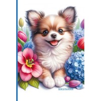 Щоденник, 55 г, 7БЦ, 165x240 мм, 40 аркушів, тиснення фольгою, 25063