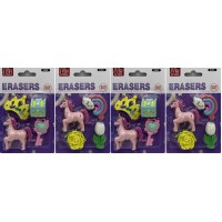 Ластик у наборі Єдиноріг, 4 шт.,