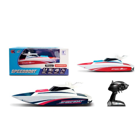 Катер на радіокеруванні, 2.4G, акумулятор, 35 см, світло, USB-зарядка, 40x19x17 см (В асортименті) 3320