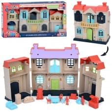 Будиночок 16-21,5-12см, меблі, фігурки, мікс кольорів, в кор-ці, 39-21,5-7,5см /36/