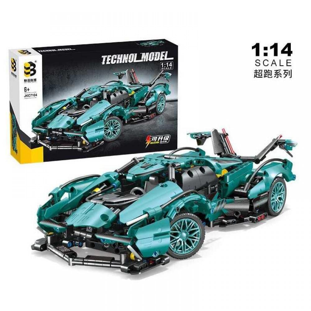 Конструктор "Автомобіль" 1028+ деталей, гумові шини JKC7104