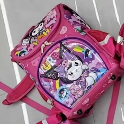 Рюкзак Kuromi, 26x17x35 см, 1 відділення, 3 кишені, регульовані лямки, на блискавці, C72955