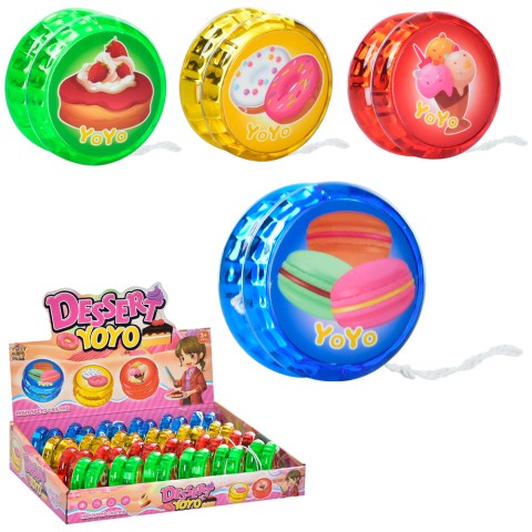 Йо-йо, 5.5 см, світло, на батарейках, 28.5x20x6 см (В асортименті)