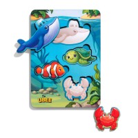 Вкладиші Морські тварини 2 (фон з підказкою) 16×12×0,6 см Ubee