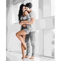 Набір для розпису по номерах Чутливі обійми, 40x50 см