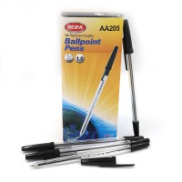 Ручка кулькова Beifa, чорна, 50 шт., 205AABK