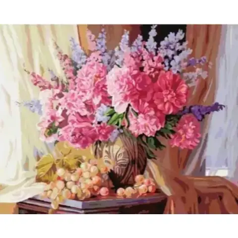 Алмазна мозаїка на підрамнику Букет 40×50 см 71195_BGLE