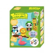 Творча майстерня "4FUN Game Club", "Звірята", фарби, форми, гіпс, в кор. /24/