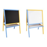 Мольберт двосторонній магнітний, MPK2, фарбований жовто-блакитний