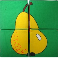 Кубики м’які Збери картинку фрукти, 126/3