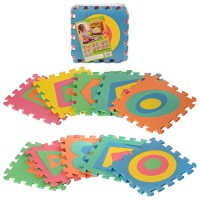 Килимок-пазл EVA фігури більше-менше 10 плиток