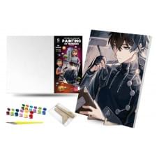 Набір для розпису по номерах Qbee "Чарівний мрійник" з дерев'яною підставкою 40х50см QB900-025