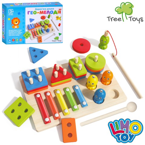 Багатофункціональна дошка геометрика 23×15,5×5,5 см