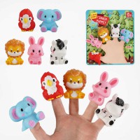 Пальчиковий театр Тваринки 5 фігурок інший набір SQ22001-6