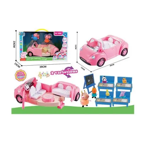 Набір героїв Свинка Пеппа, 6 фігурок, підсвітка, пісня