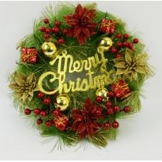 Венок новогодний "Merry Christmas" D35см 6527-P1127