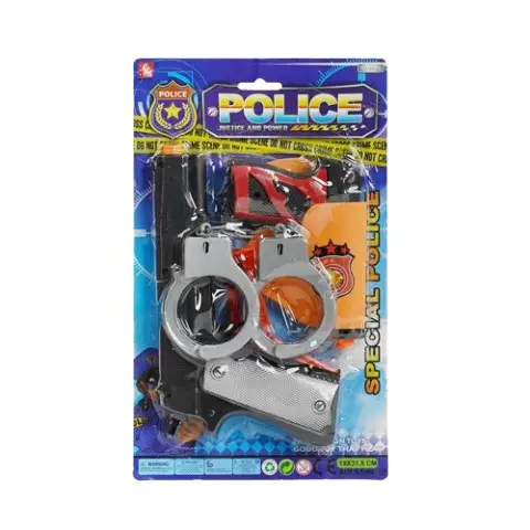 Ігровий набір Поліцейський 2 пістолети наручники кобура патрони 2323-19