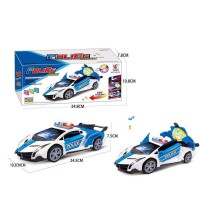 Машинка Поліція з диско-кулею підсвічування музика автоматичне відкривання дверей і багажника YJ388-34