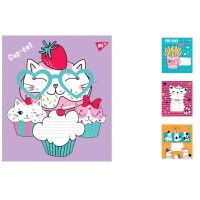 Зошити учнівські 12 аркушів лінія. 1В Funny animals, 25 шт. в упаковці