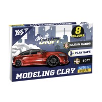 Пластилін Yes Drift King, 8 кольорів, 160 г