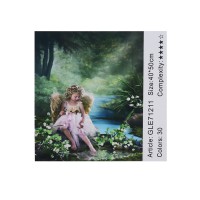 Алмазна мозаїка за номерами Янголятко 71211_BGLE, 40x50 см