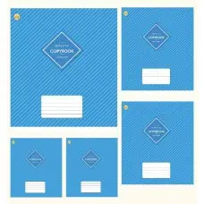 Тетради ученические 12 листов клетка ТЕ41108, 25 шт. в упаковке