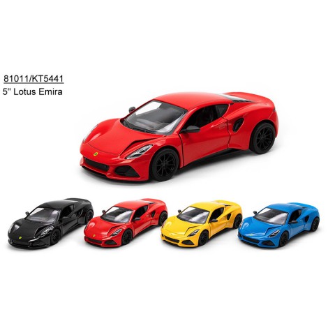 Металева інерційна легкова модель Lotus Emira 5", відкриваються двері (В асортименті)