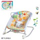 Дитячий шезлонг-гойдалка, 0-18 кг, вібрація, музика, 53x11.5x43.5 см, 68123