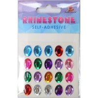 Стрази самоклеючі 1,4×1,0 см 20 шт 213837