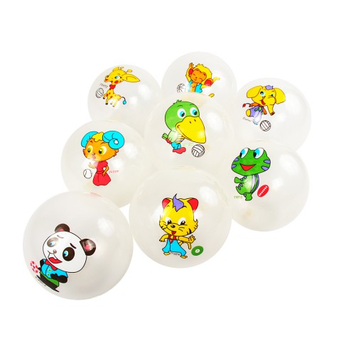 М’яч, BT-PB-0127, 70 г, 9 дюймів, тварини, прозорий (В асортименті)