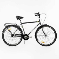 Велосипед міський Corso Liner LN-28108 одношвидкісний, сталева рама 21", багажник