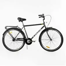 Велосипед міський Corso Liner LN-28108 одношвидкісний, сталева рама 21", багажник