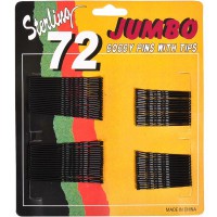 Шпильки-невидимки чорні 72 шт набір 6 шт 12-63
