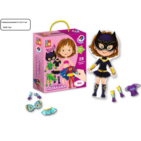 Магнітна гра-одягалка модниці, Vladi Toys, VT3702-04