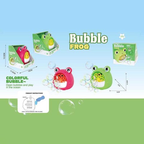 Генератор мильних бульбашок Жаба, 23605A (В асортименті)