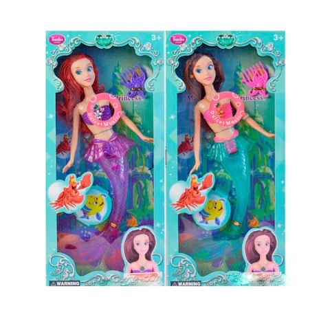 Лялька русалка, 835, 34 см, музика, світло (В асортименті)