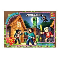 Пазли G-Toys Minecraft, 70 елементів, MC799