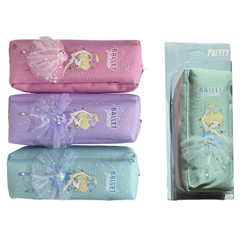 Пенал-косметичка Балерина, 2 змійки, PVC, 959 (В асортименті)