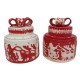 Банка керамічна Дід Мороз-сані олені 13×12 см 11300-2